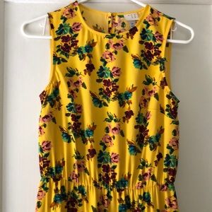 A New Day Midi Yellow Floral Dress